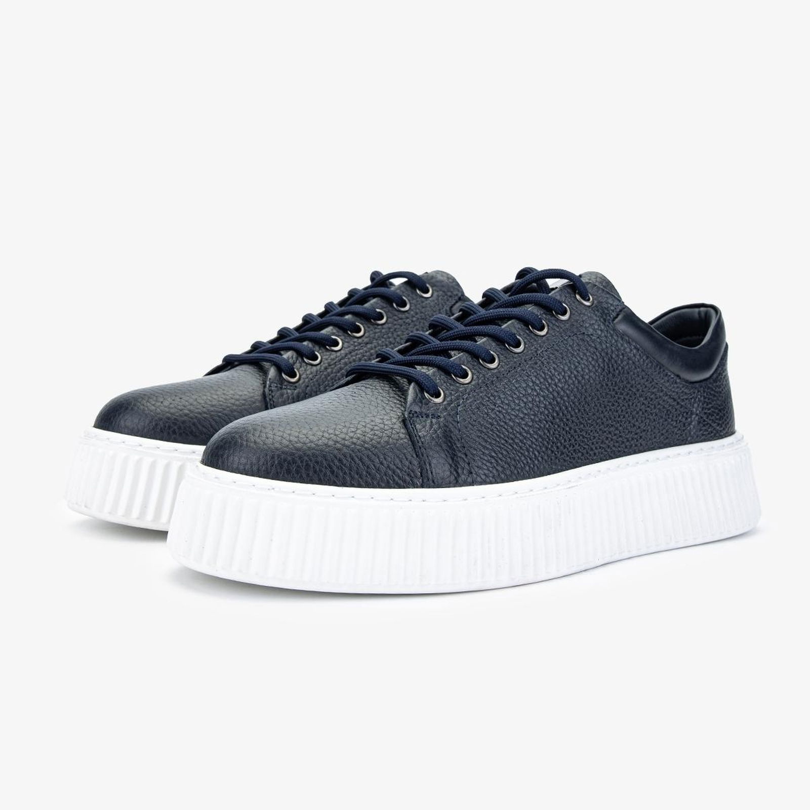 Valmenti Erkek Hakiki Deri Lacivert Sneakers & Spor Ayakkabı