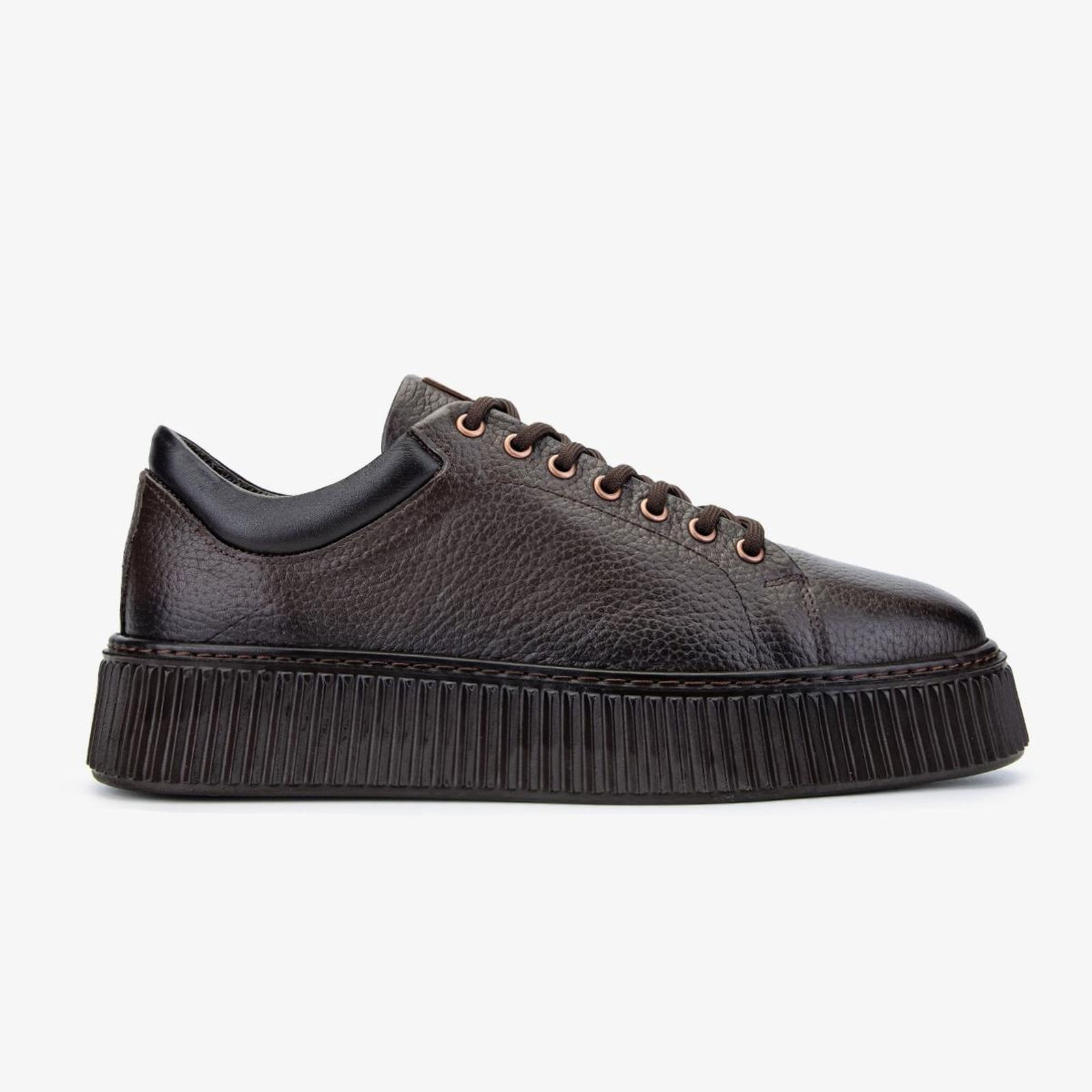 Valmenti Erkek Hakiki Deri Kahverengi Sneakers & Spor Ayakkabı