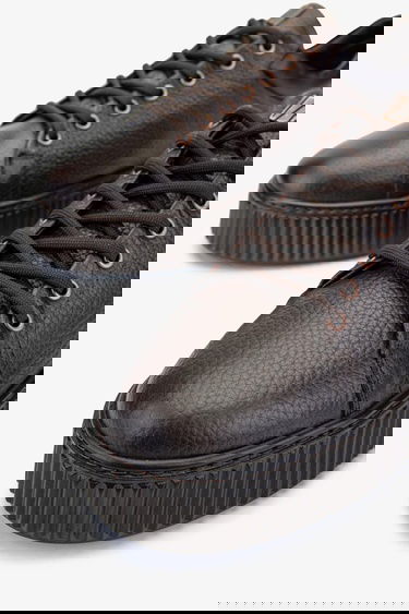  Valmenti Erkek Hakiki Deri Kahverengi Sneakers & Spor Ayakkabı