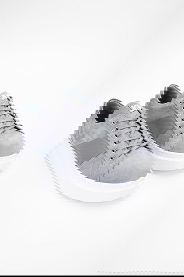  Valmenti Messi Erkek Gri Süet Hakiki Deri Sneakers & Spor Ayakkabı