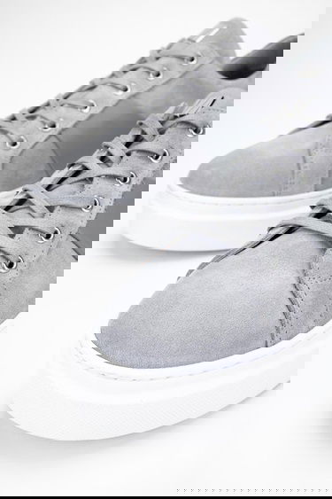  Valmenti Messi Erkek Gri Süet Hakiki Deri Sneakers & Spor Ayakkabı
