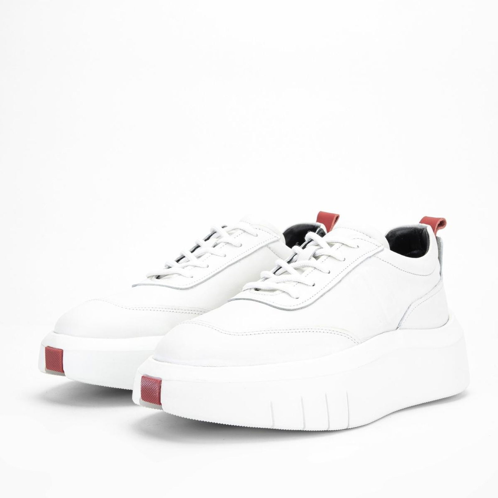 Valmenti Carla Erkek Beyaz Hakiki Deri Sneakers & Spor Ayakkabı