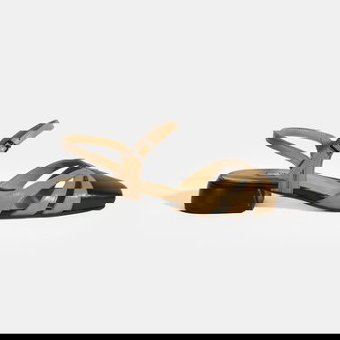  Kadın Bej Slingback Deri Günlük Ayakkabı