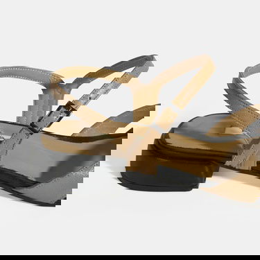  Kadın Bej Slingback Deri Günlük Ayakkabı