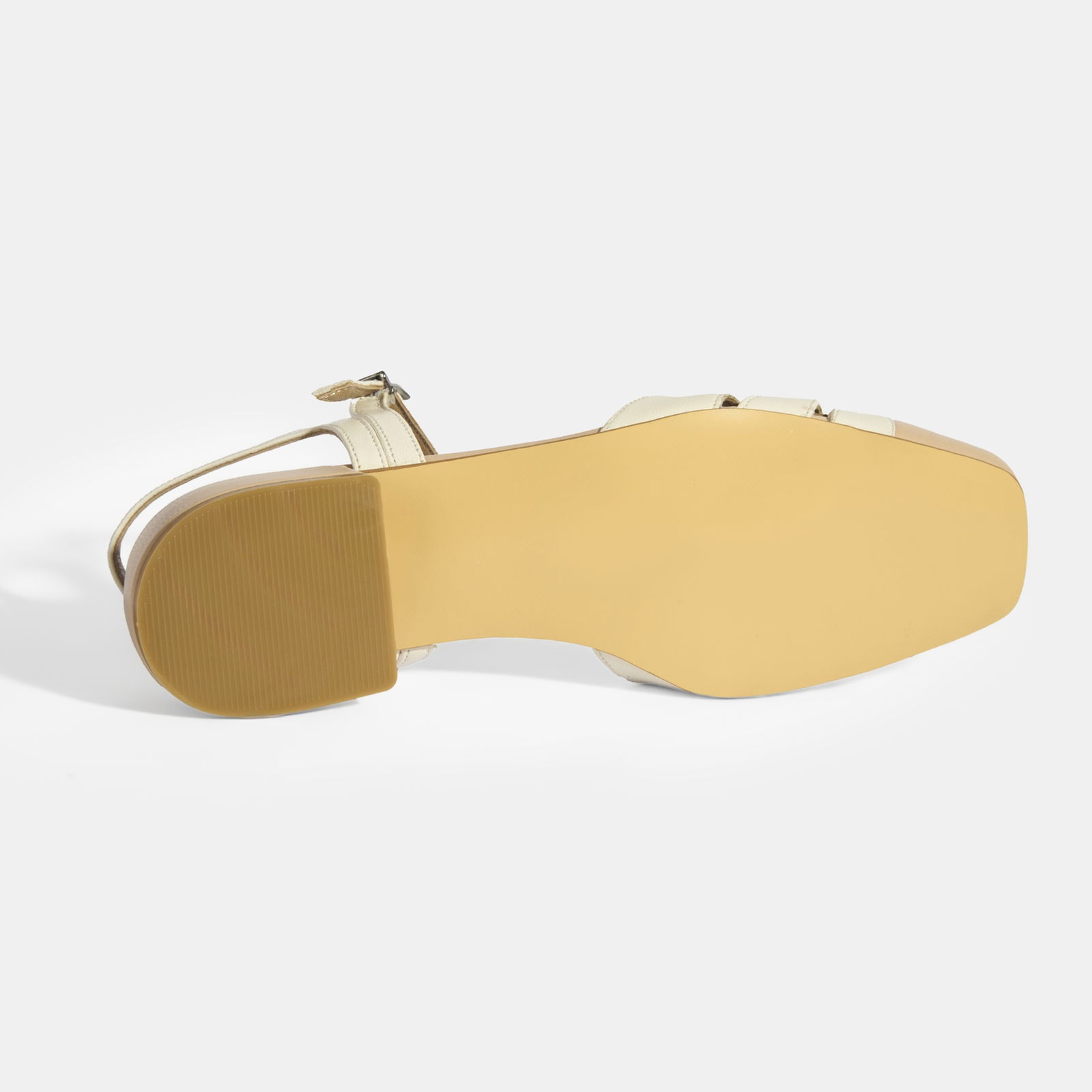 Kadın Beyaz Slingback Deri Günlük Ayakkabı