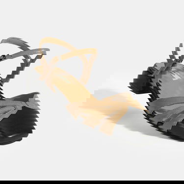  Kadın Bej Slingback Deri Günlük Ayakkabı