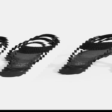  Kadın Siyah Lastik Bantlı Taşlı Sandalet
