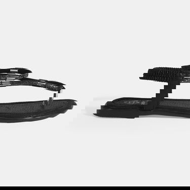  Kadın Siyah Taşlı Lastik Bantlı Parmak Arası Sandalet