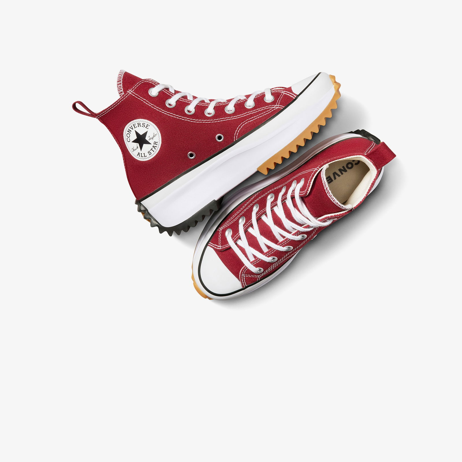 Converse Run Star Hike Unisex Bordo Platform Sneaker
