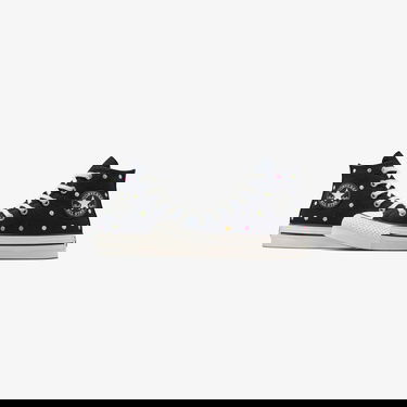  Converse Chuck Taylor All Star EVA Lift Polka Dots Çocuk Siyah Platform Sneaker