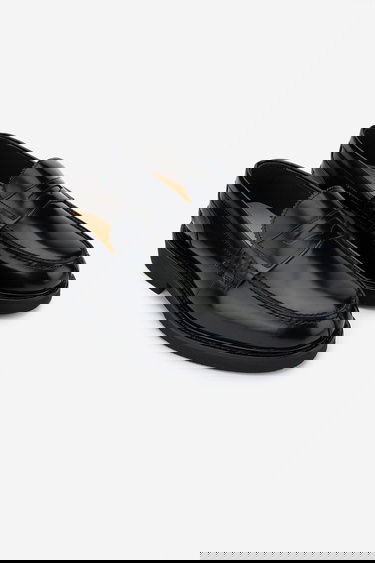  Valmenti Erkek Hakiki Deri Siyah Loafer Ayakkabı