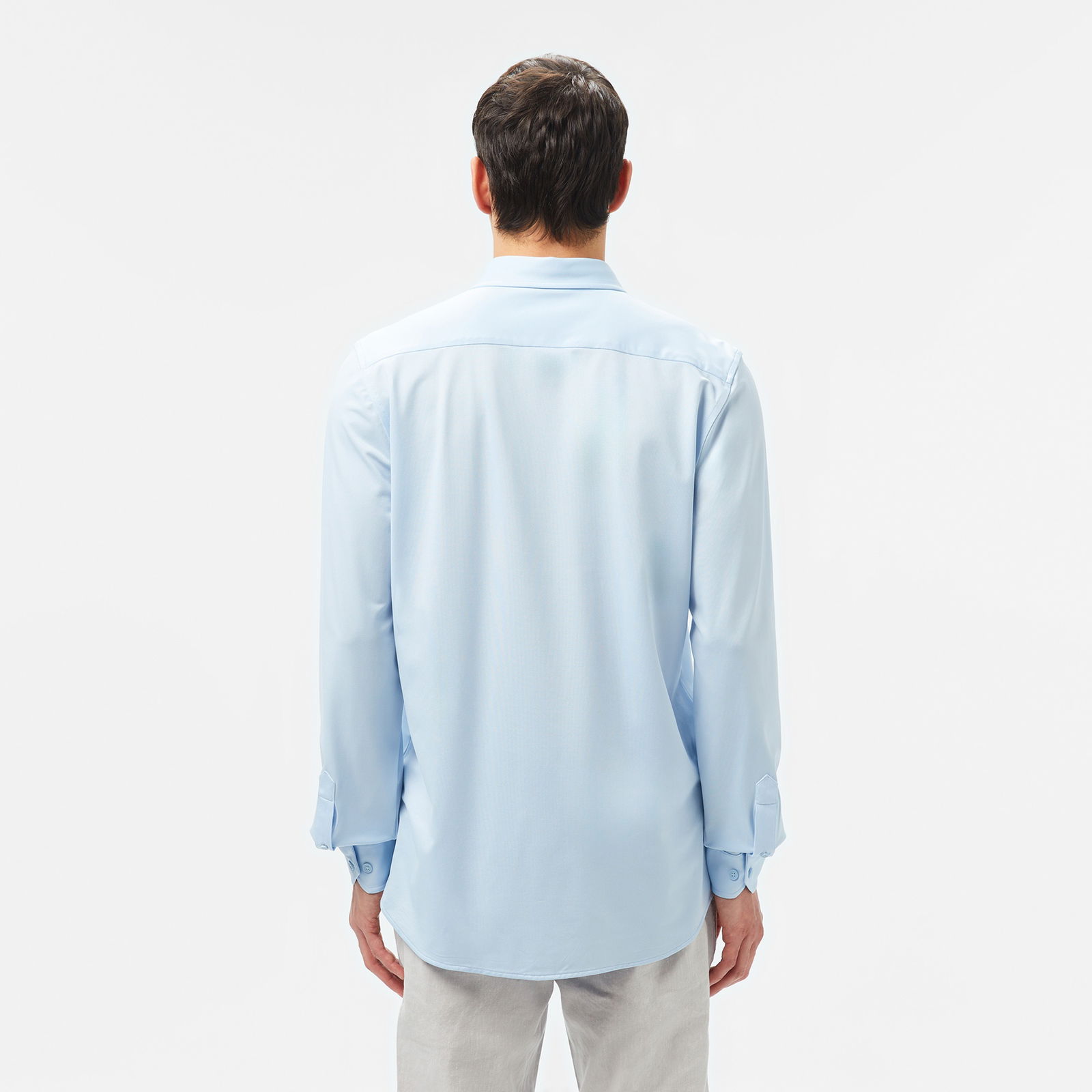 Lacoste Erkek Slim Fit Açık Mavi Gömlek