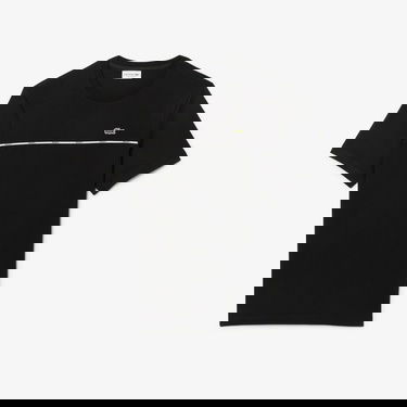  Lacoste Erkek Regular Fit Bisiklet Yaka Baskılı Siyah T-Shirt