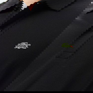  Lacoste Erkek Regular Fit Baskılı Siyah Polo