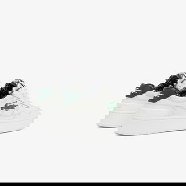  Lacoste Aceclip Premium Kadın Beyaz/Yeşil Sneaker