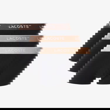  Lacoste Erkek 3'lü Siyah Boxer