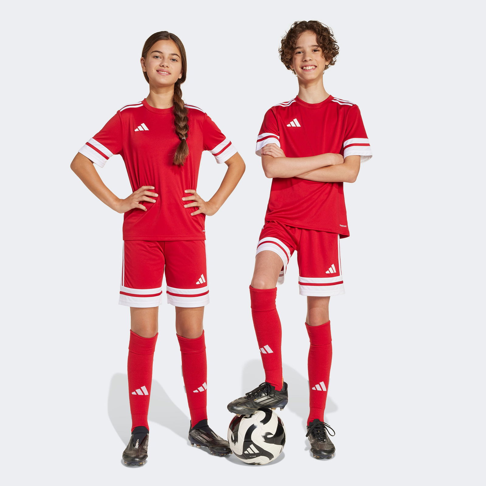adidas Squadra 25 Çocuk Kırmızı Futbol Şortu