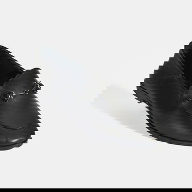  Siyah Kadın Toka Aksesuarlı Deri Loafer