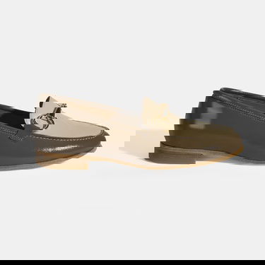  Vizon Kadın Metal Aksesuarlı Slip-On Rugan Loafer