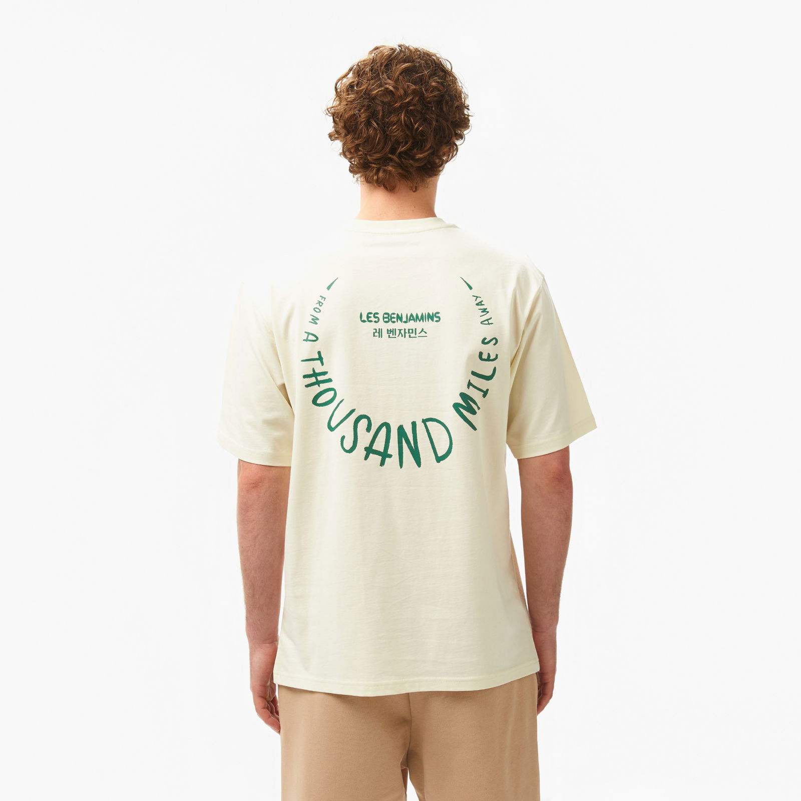 Les Benjamins Relaxed 027 Erkek Krem Rengi T-Shirt