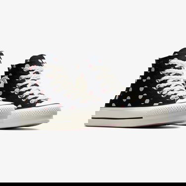 Converse Chuck Taylor All Star Lift Polka Dots Kadın Siyah Platform Sneaker