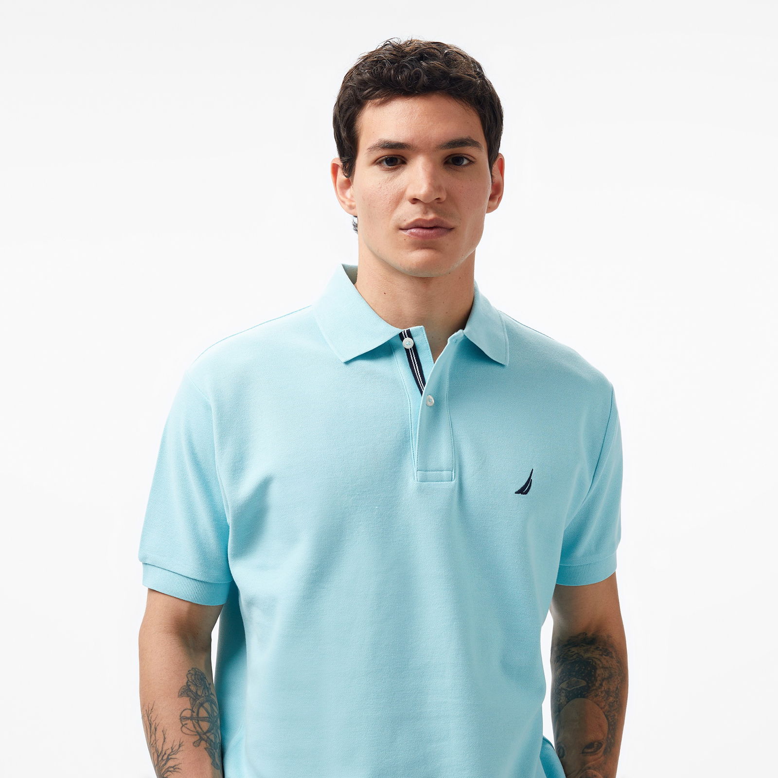 Nautica Erkek Mavi Classic Fit Polo