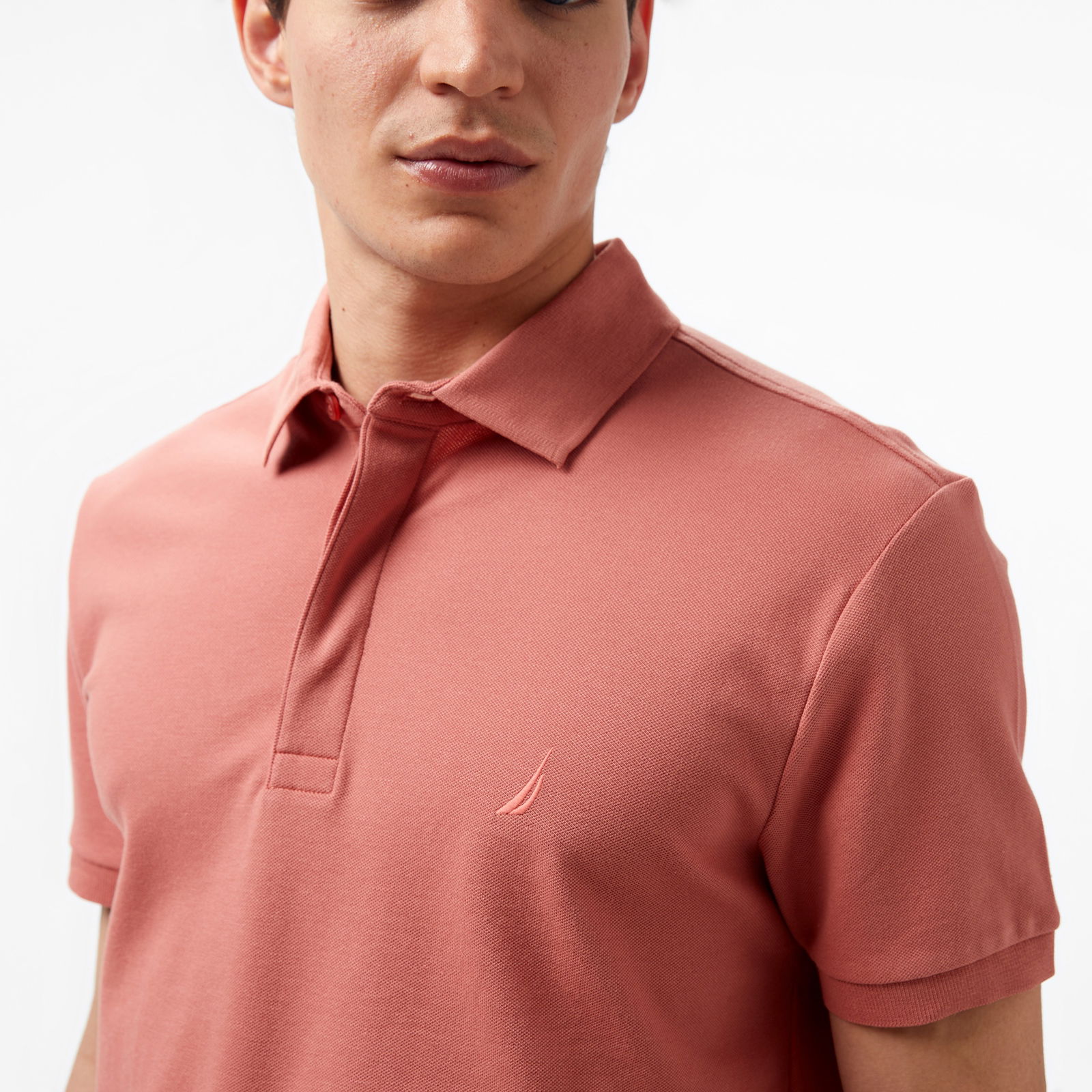 Nautica Erkek Kahverengi Slim Fit Polo