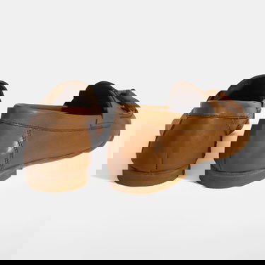  Kadın Taba Püskül Detaylı Slip-On Deri Loafer