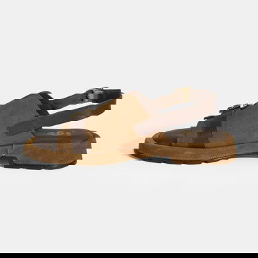  Kadın Kahve Süet Tokalı Sandalet