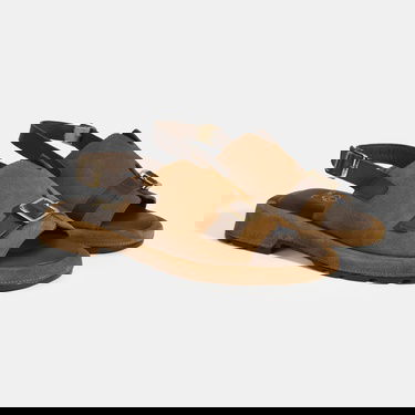  Kadın Kahve Süet Tokalı Sandalet