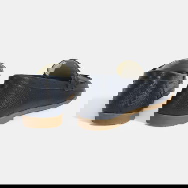  Kadın Lacivert Slip-On Deri Loafer
