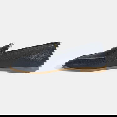  Kadın Lacivert Slip-On Deri Loafer