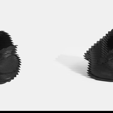  Kadın Siyah Slip-On Deri Loafer