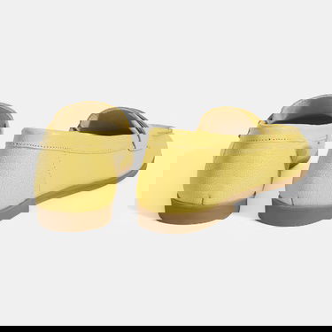  Kadın Sarı Slip-On Deri Loafer