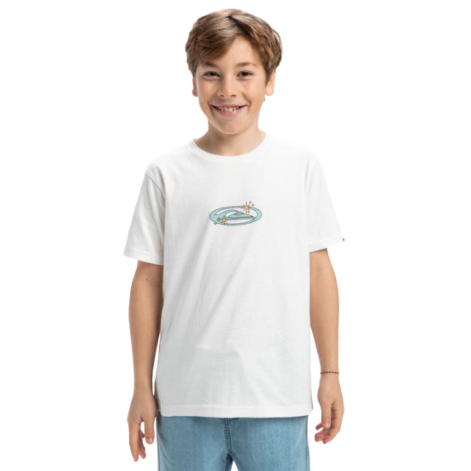 Quiksilver Evo Nature Magic SS Yth Erkek Çocuk Beyaz Tişört