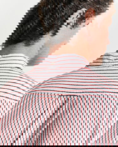  GANT Erkek Kırmızı Regular Fit Düğmeli Yaka Çizgili Gömlek