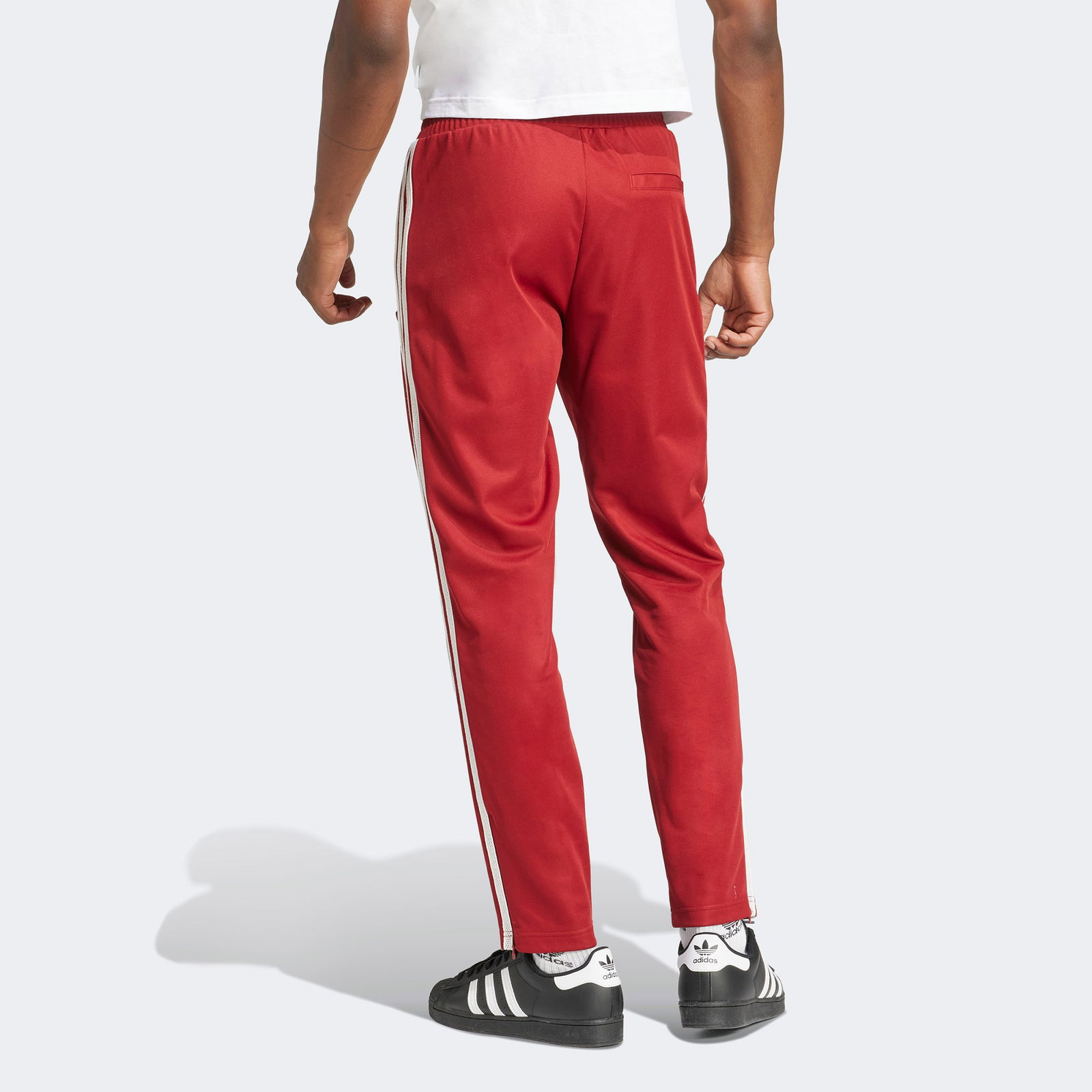 adidas Retro Sport Cricket Inspired Erkek Kırmızı Eşofman Altı