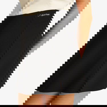  Calvin Klein Logo Milano Kadın Siyah Etek