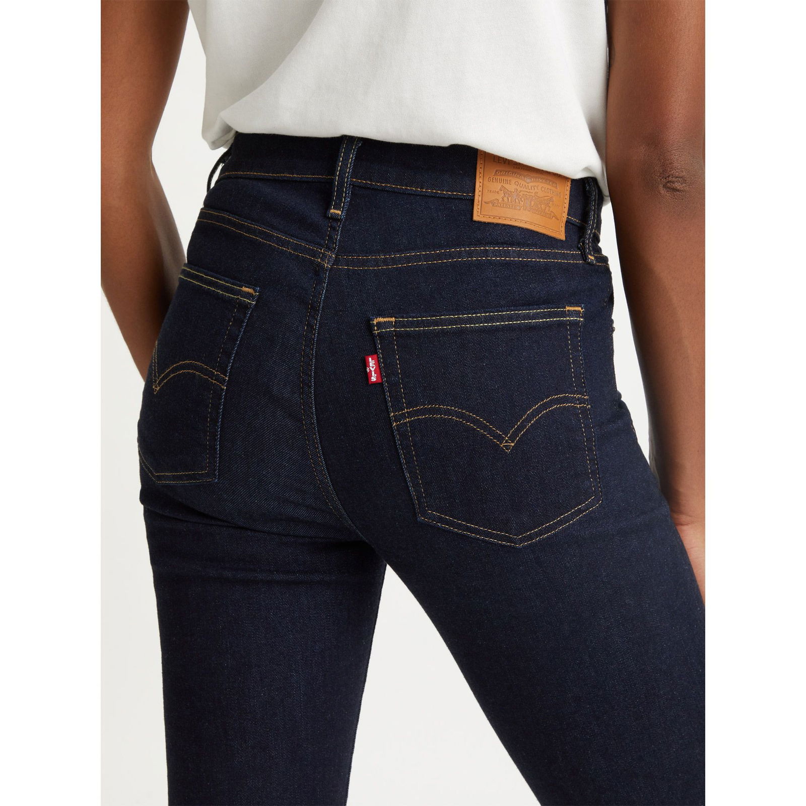 Levi's 724 High Rise Straight Blue Wave Rinse Kadın Lacivert Jean