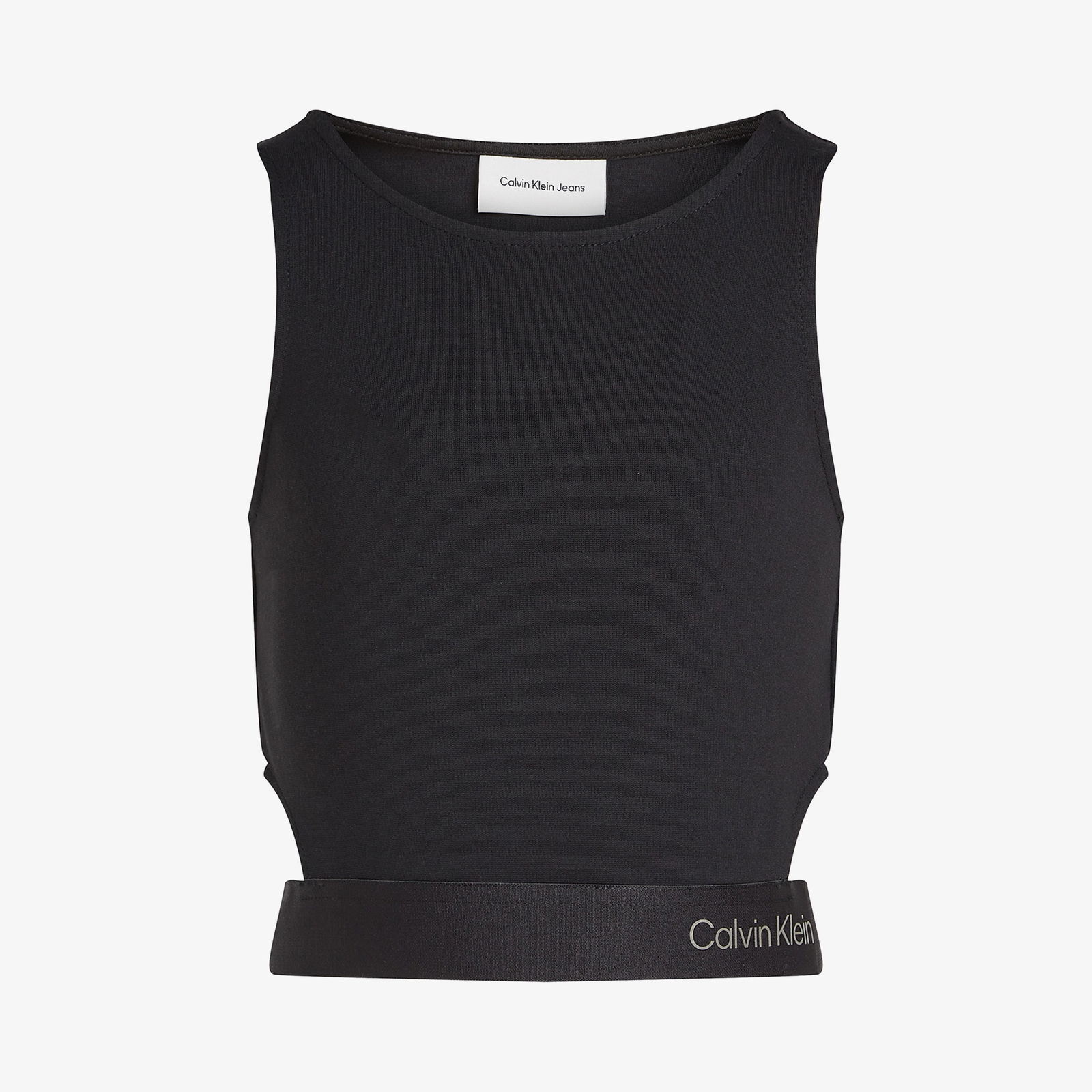 Calvin Klein Punto Sleeveless Top Çocuk Siyah T-Shirt