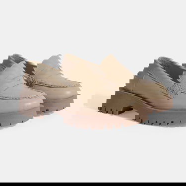  Kadın Taba Slip-On Deri Loafer