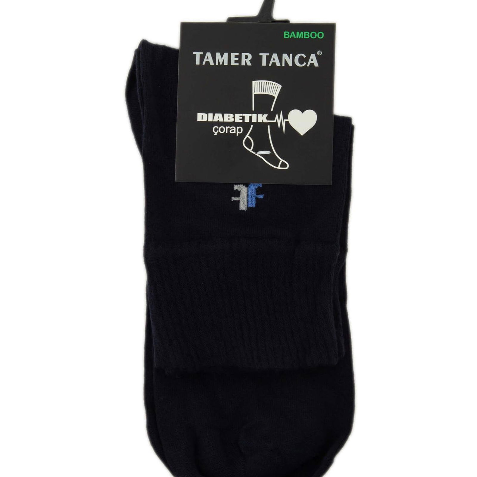 Tamer Tanca Erkek Bambu Lacivert Diyabet Çorap