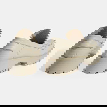  Kadın Bej Slip-On Deri Loafer