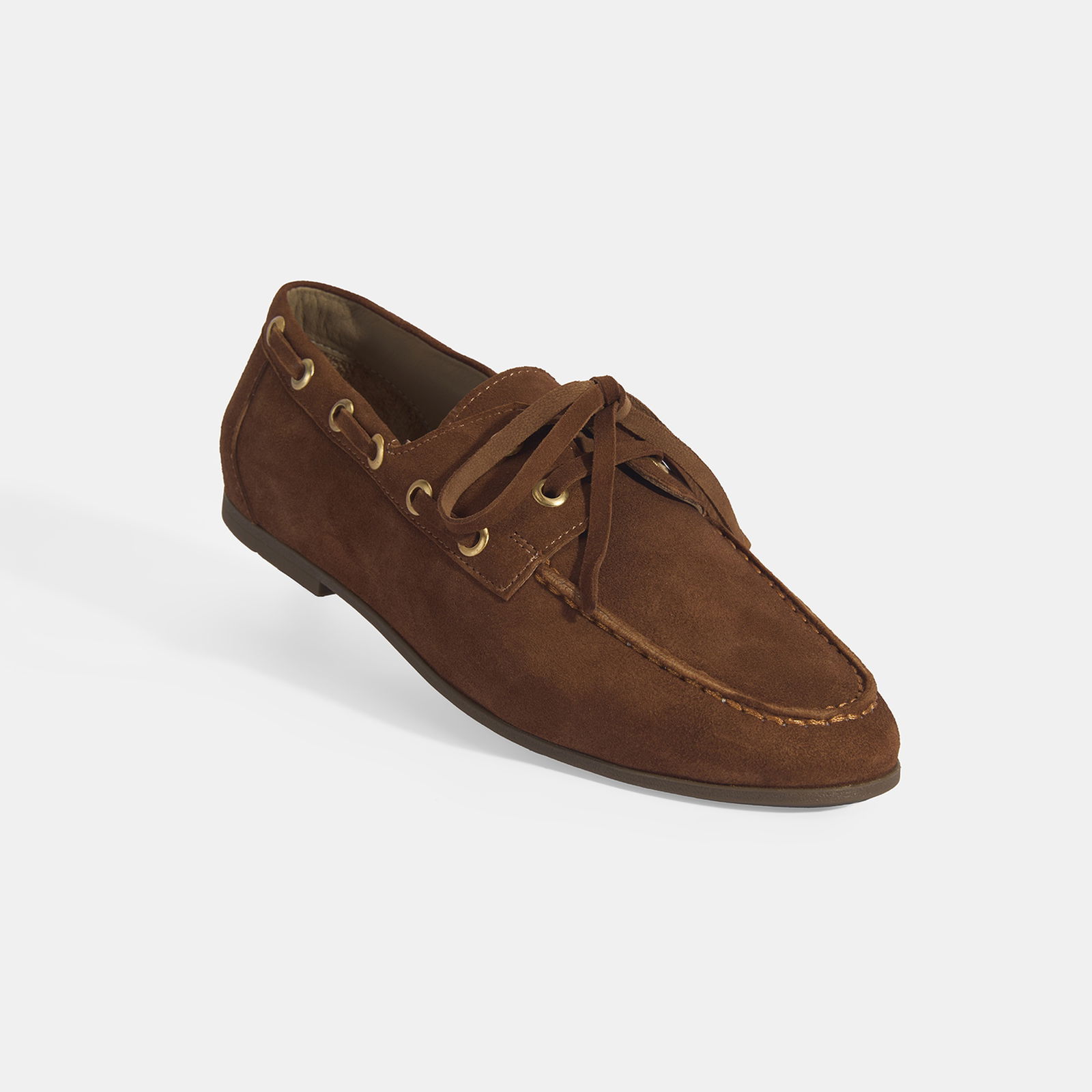 Limited Edition Kadın Taba Bağcık Detaylı Süet Loafer