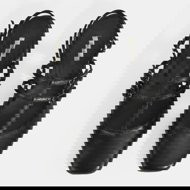  Kadın Siyah Tokalı Deri Günlük Ayakkabı