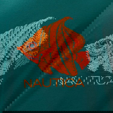 Nautica Erkek Yeşil Regular Fit T-Shirt