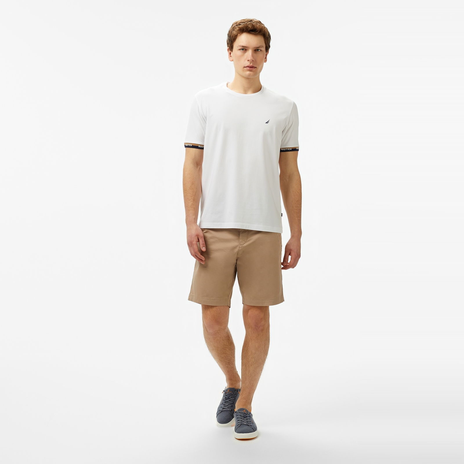 Nautica Erkek Beyaz Regular Fit T-Shirt