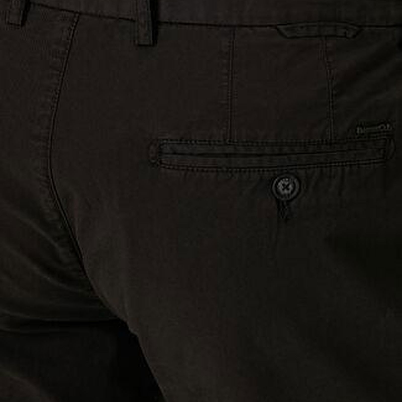 Slim Fit Siyah Twill Şort
