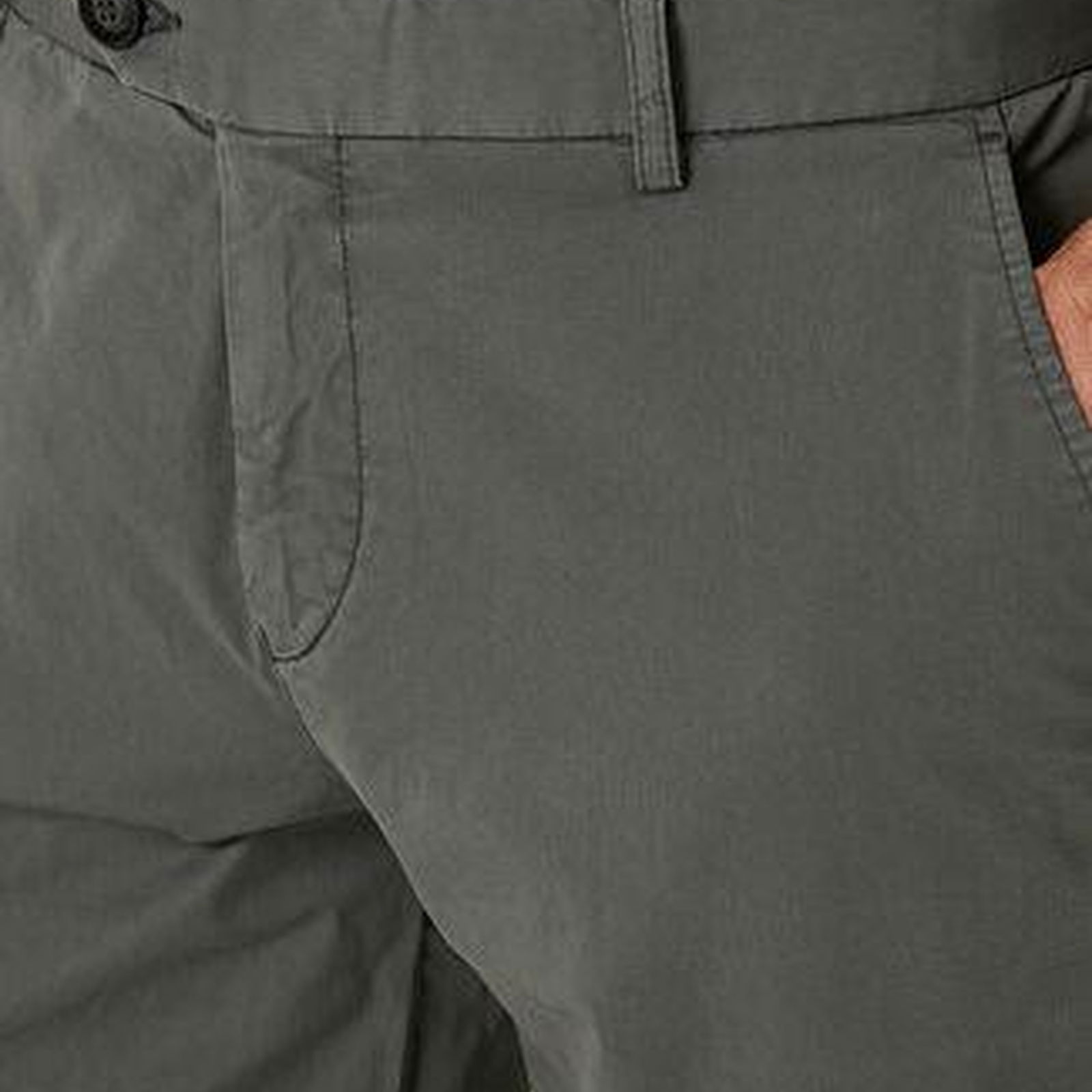Slim Fit Antrasit Twill Şort