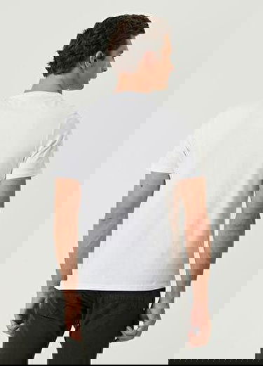  Beyaz Logo Baskılı T-shirt